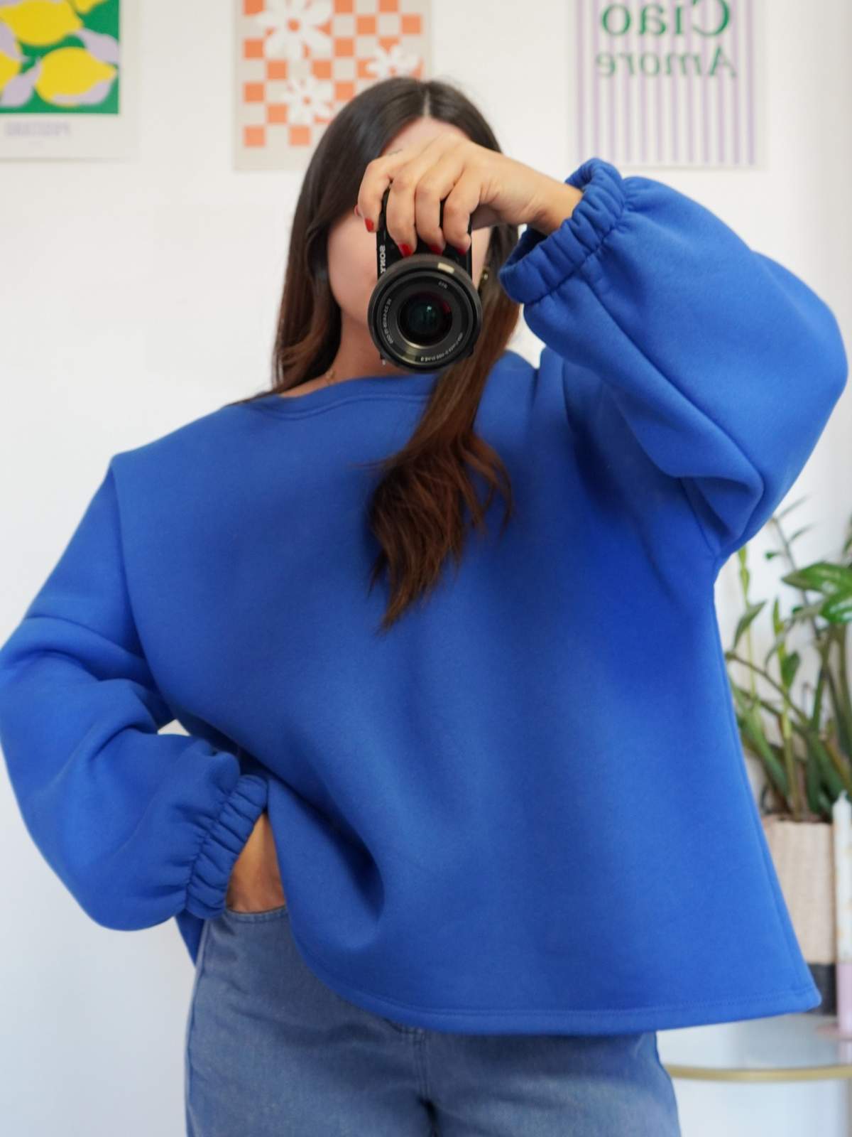 Sweat Self Love bleu roi