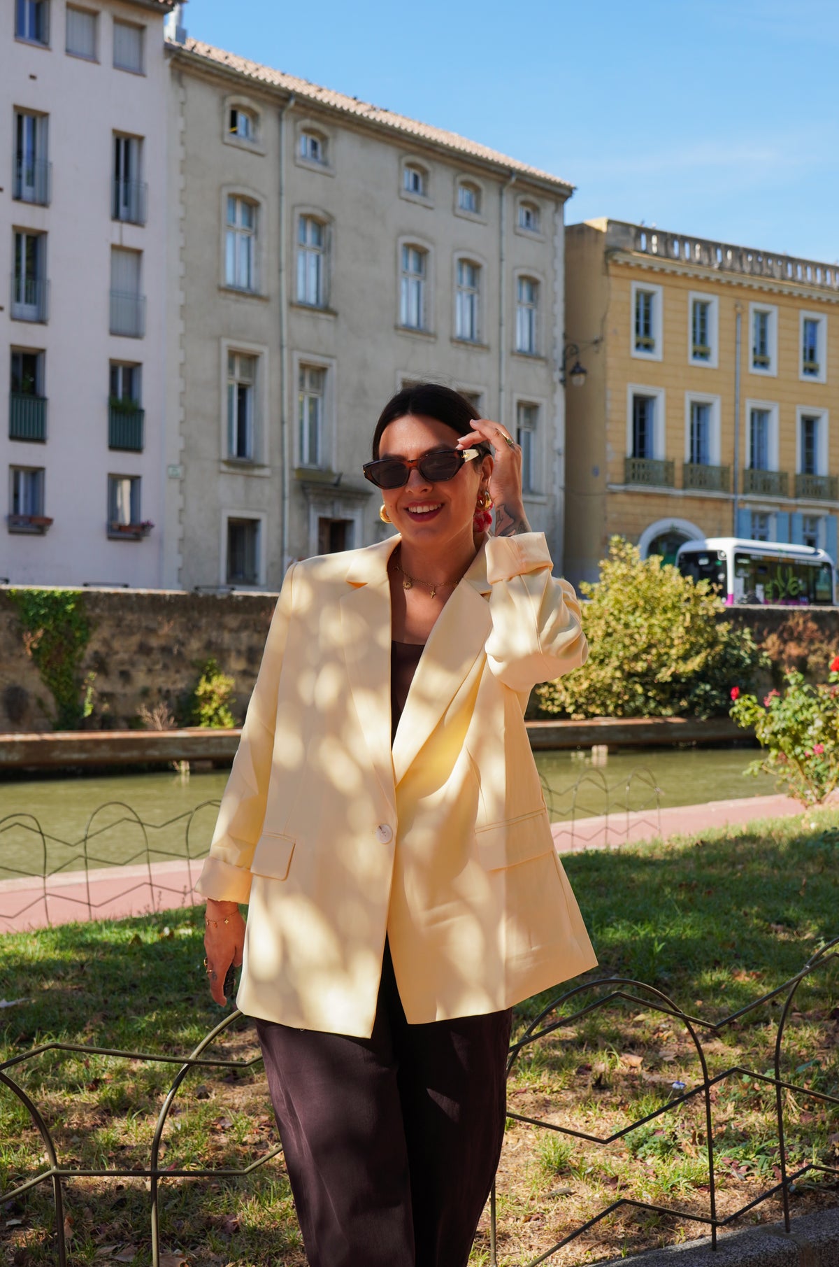 Blazer jaune beurre