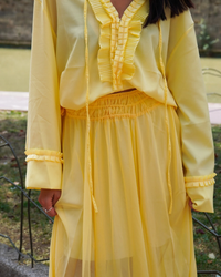 Jupe longue jaune