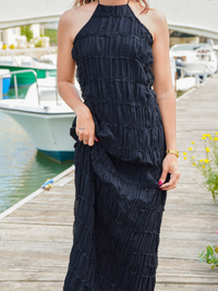 Robe longue noire