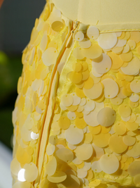 Jupe sequin jaune