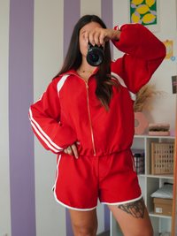 Ensemble sportwear rouge