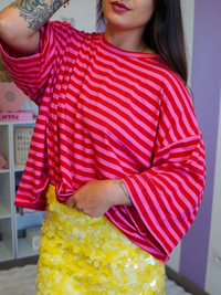 T-shirt SOLEIL rouge