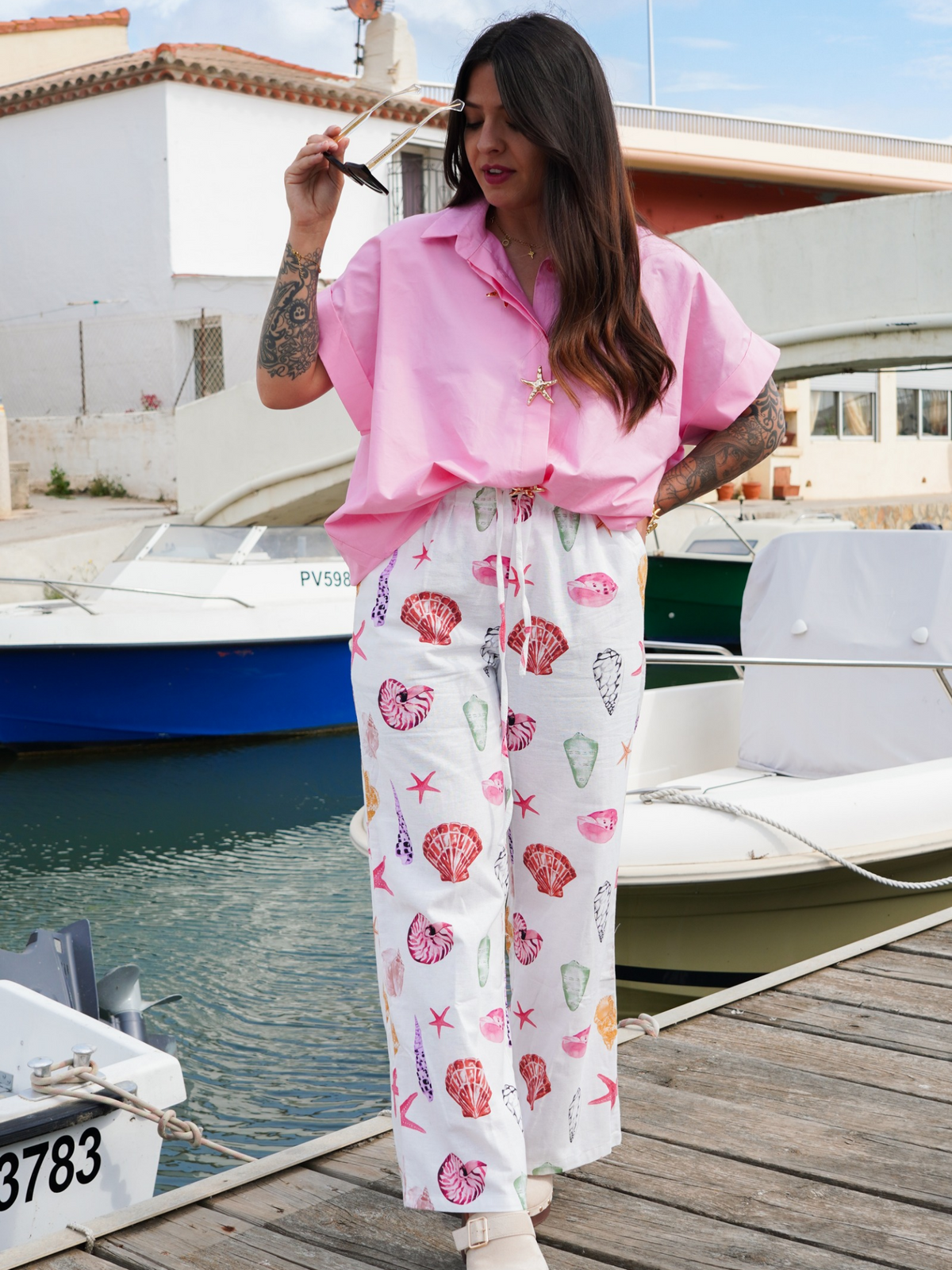 Pantalon coquillages