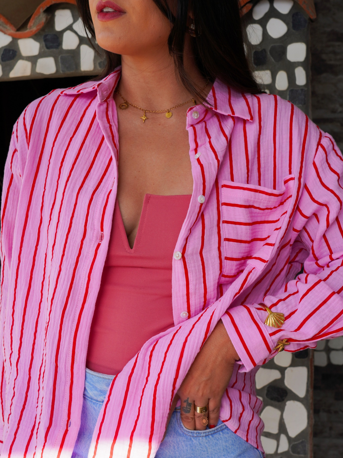Chemise gaze de coton