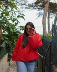 Veste coupe-vente rouge