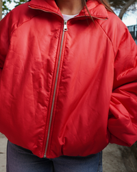 Veste coupe-vente rouge