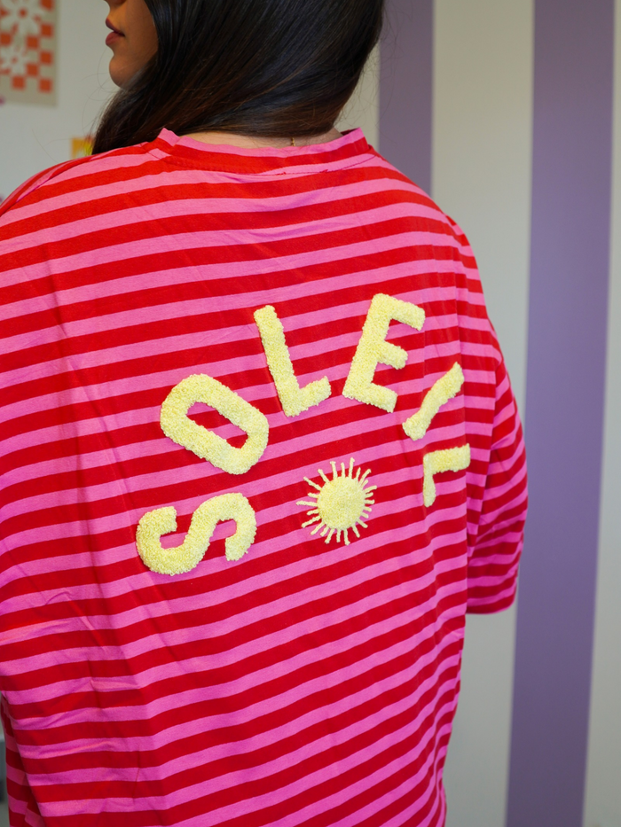 T-shirt SOLEIL rouge
