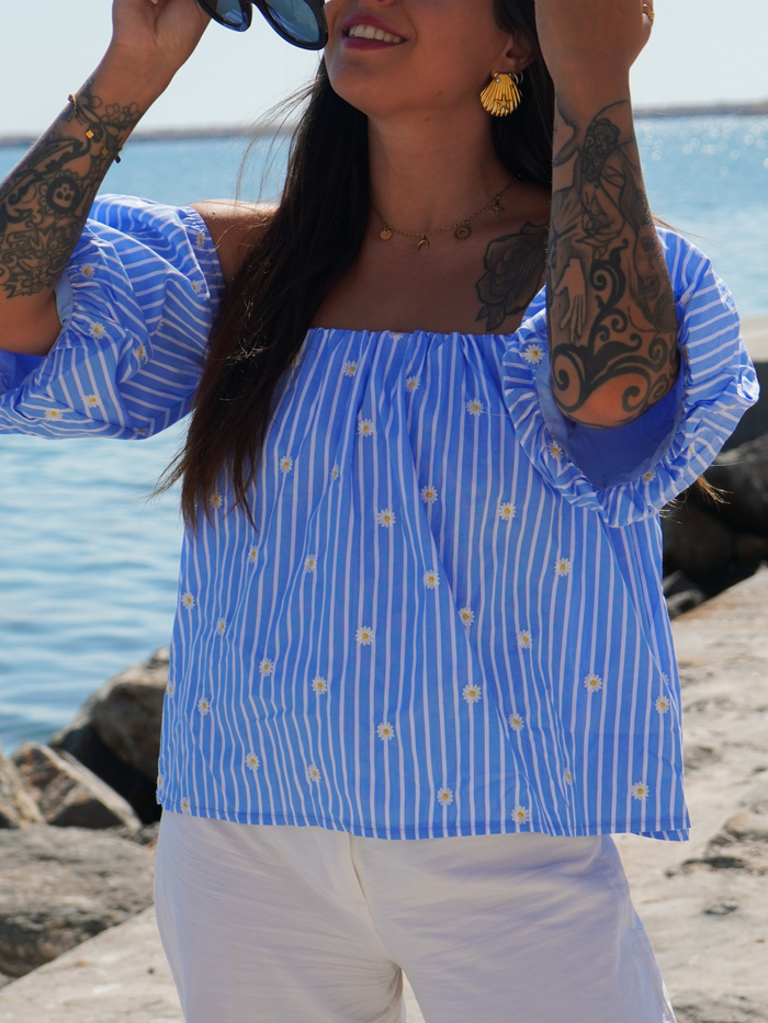 Blouse marguerites