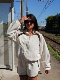 Ensemble sportwear écru