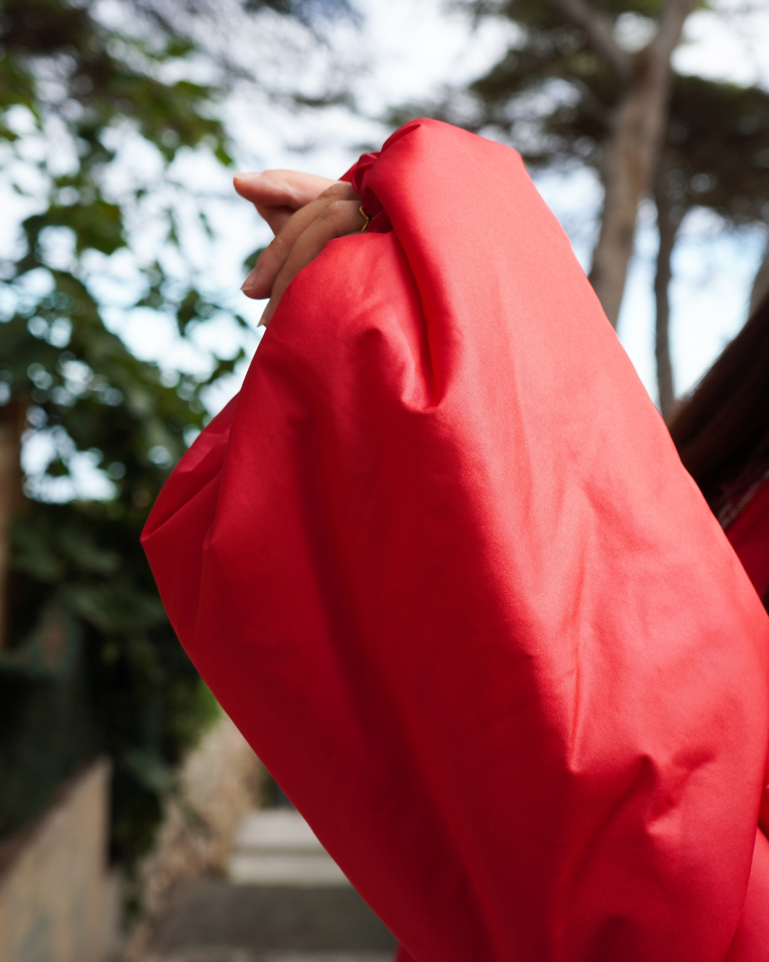 Veste coupe-vente rouge