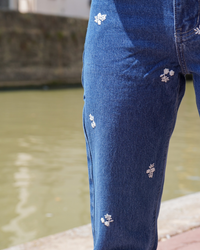 Jean fleurs