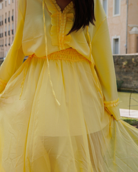 Jupe longue jaune
