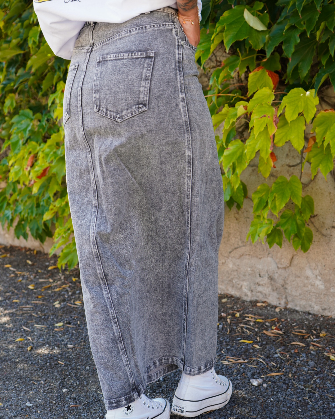 Jupe longue denim