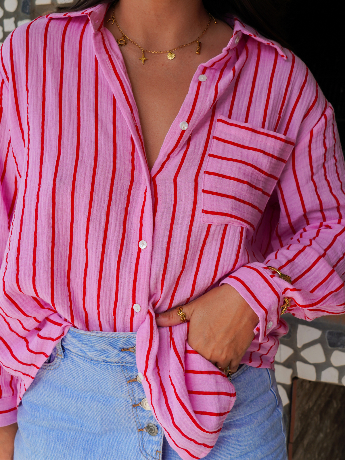 Chemise gaze de coton