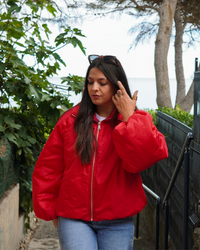 Veste coupe-vente rouge