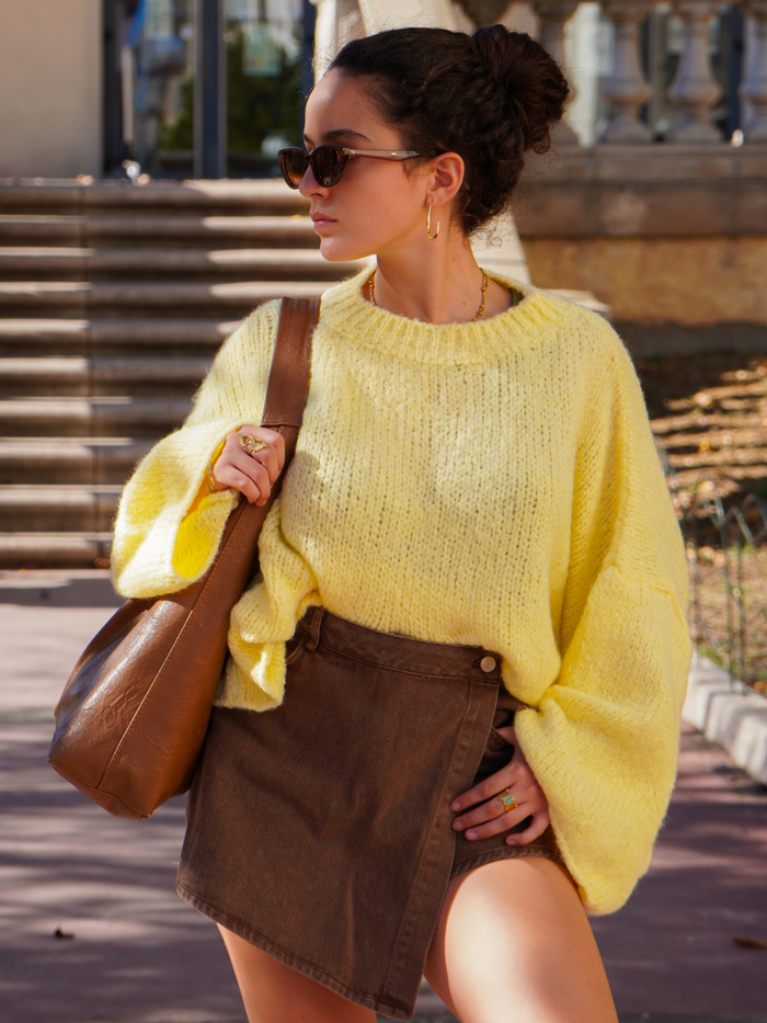 Pull jaune