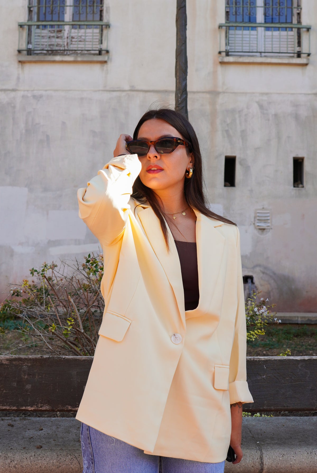 Blazer jaune beurre