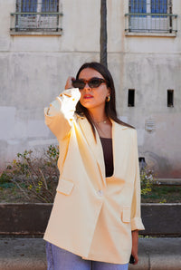 Blazer jaune beurre