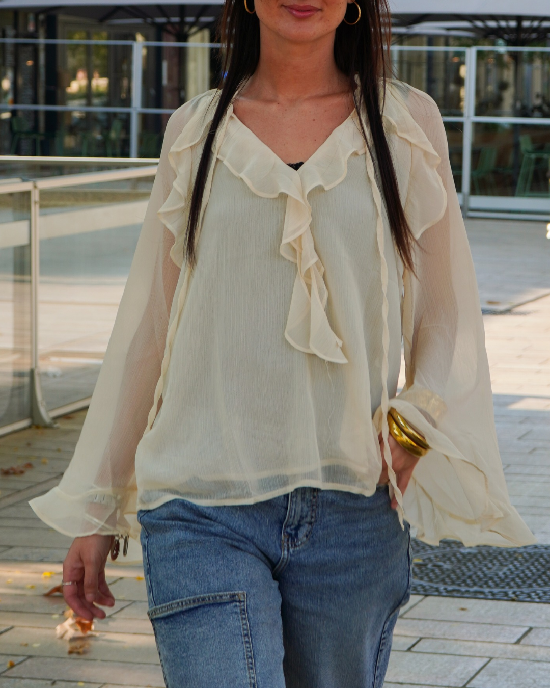 Blouse crème