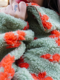 Polaire zippé verte