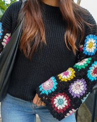 Pull manches crochet