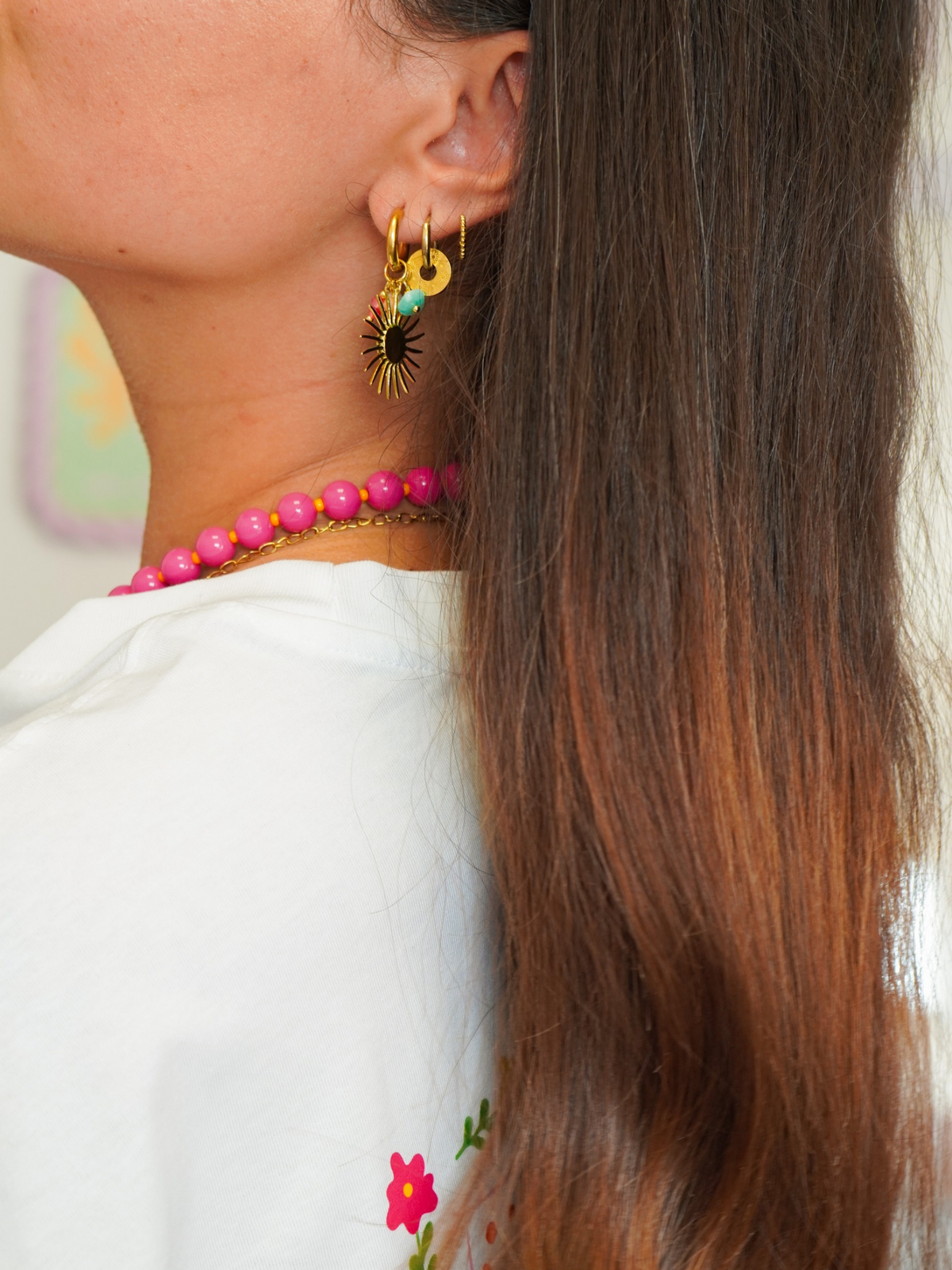 Boucles d'oreilles soleil
