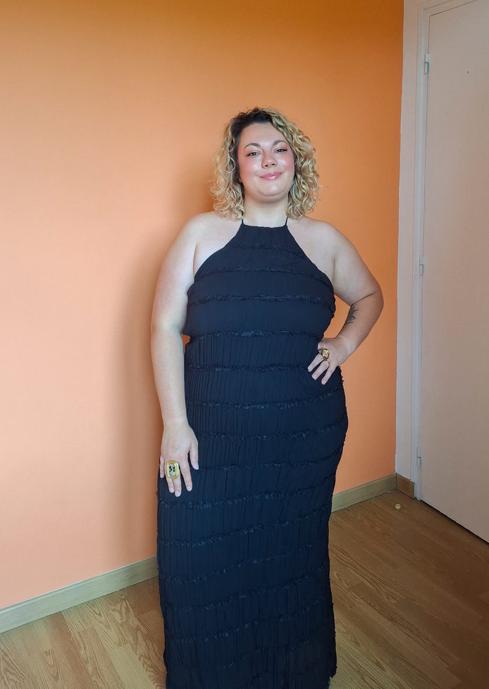 Robe longue noire