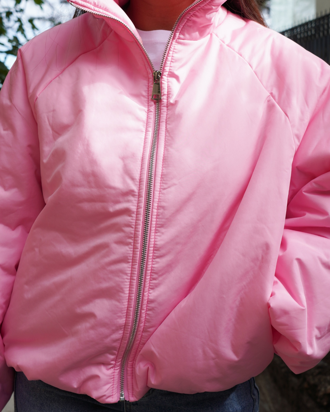 Veste coupe-vent rose