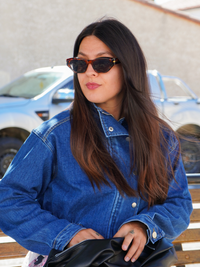 Veste en jean foncé