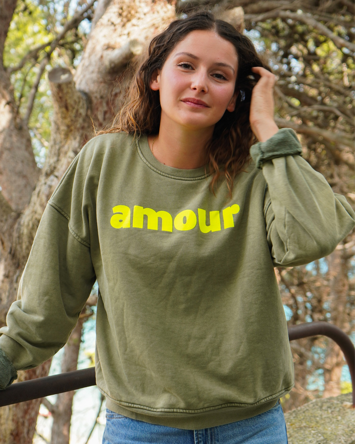Sweat amour kaki