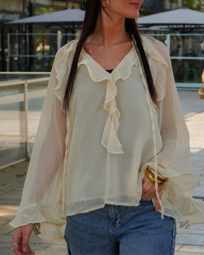 Blouse crème