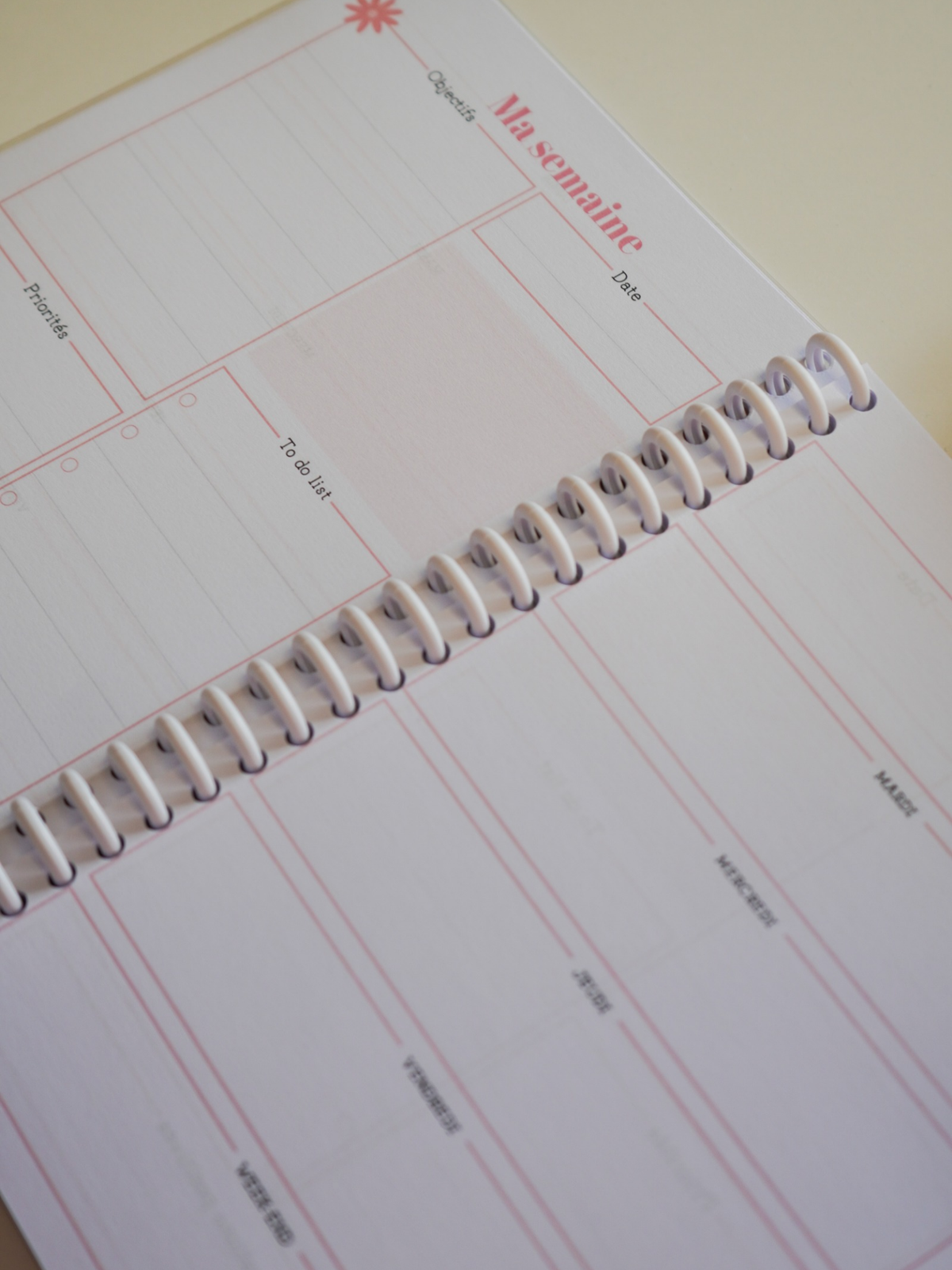 Planner anarose x la douce papaterie