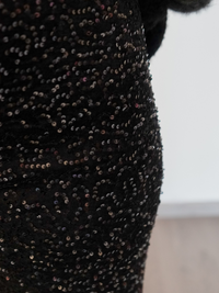 Pantalon velours sequin