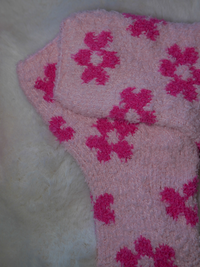 Chaussettes pilou fleurs
