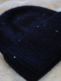 Bonnet paillette noir